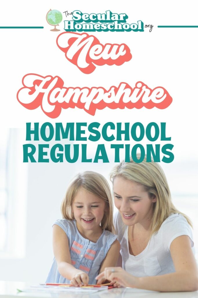 New Hampshire Homeschool Laws Homeschooling in New Hampshire Planning on homeschooling in New Hampshire? Make sure you're following these regulations so your homeschool stays in compliance with New Hampshire homeschool regulations.