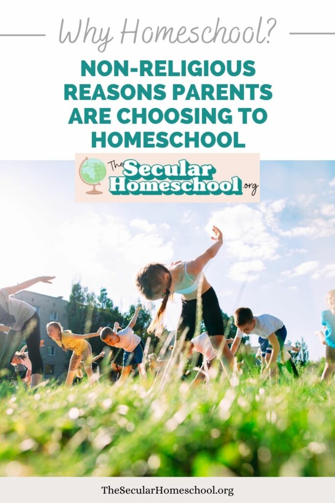 Non Religious Reasons to Homeschool