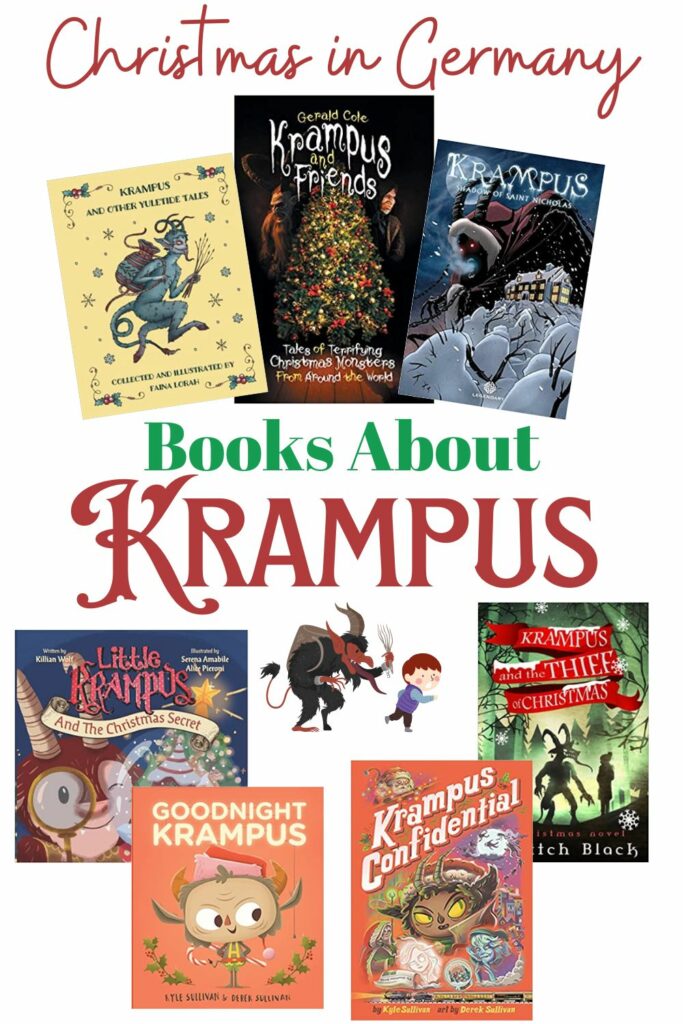 Christmas in Germany Books About Krampus Learning About Christmas in Germany for Kids This year we're doing something different for school during the month of December. Instead of worrying about spelling, writing, grammar, and all the other "boring" school stuff....we're diving into a unit study about winter holidays around the world. Yesterday we learned about Christmas in Germany and it was so much fun.
