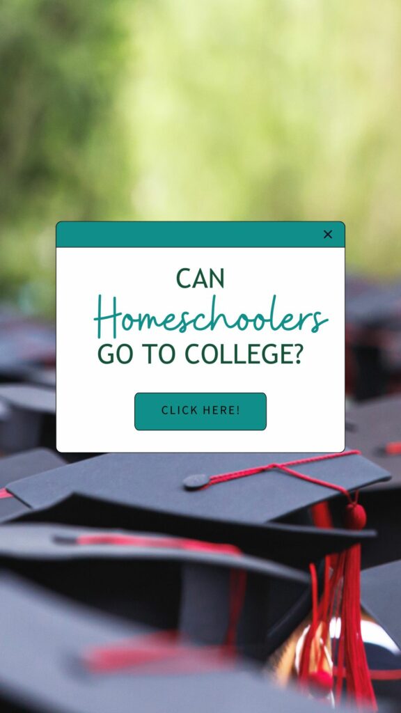 Can Homeschoolers Go To College Homeschooling and College When it comes to homeschooling the high school years, many parents have questions when it comes to college applications and how homeschooling affects admittance.